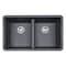 Msi Gray Double Bowl 33in X 19in Quartz Undermount 50/50 Kitchen Sink ZOR-QTZ-DBSNK-0101 - alternate 3